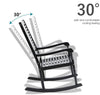 Patio Rocking Lounger Zero Gravity Rocker Outdoor Patio Garden Recliner