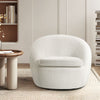 Teddy Fabric Swivel Chair Lounge Armchair Rotating Sofa Single Accent Tub Seat
