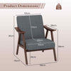 Upholstered Lounge Chair Leisure Chair Modern Accent Chair Fabric w/Cushions