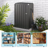 Small Garden Storage Shed Outdoor Metal Tool Box Cupboard Cabinet Lockable