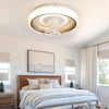 LED Ceiling Fan Light Dimmable Living Room 20 inch Lamp Pendant Smart Control