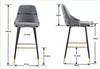 VELVET BAR STOOLS BUTTON BACK BAR STOOLS BREAKFAST BAR STOOL SET OF 2 OR 1CHAIR