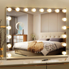18 LED Bulb Hollywood Makeup Mirror Large 80x62cm Vanity Light Mirror with USB