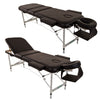 Portable 3 Fold Massage Table Beauty Bed Massage Therapy Couch Facial SPA Salon