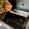 Charles Bentley Dual Burner Gas Grill & Charcoal Grill BBQ - Stainless Steel