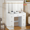 Large Dressing Table With 11 led Mirror Drawers Vanity Set Bedroom Makeup Table