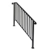 Iron Handrail Picket 4 or 5 Steps Stair Railing Hand Rail for Outdoor Garden UK