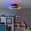 Kanlux PLAVE LED Ceiling Fan Light – RGB & CCT, Remote, 48W, Reversible Airflow