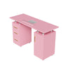 Manicure Nail Table Movable Nail Station Desk with Casters for Nails Art Beauty