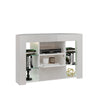 Modern Corner TV Unit TV Stand Entertainment Center Cabinet with RGB LED Lights