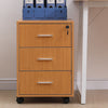 Mobile 3 Drawer Filing Cabinets Printer Stand Pedestal Lockable Office Cabinet