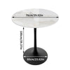 FATIVO 100cm Tall Marble Tulip Dining Table Round Bar Coffee Table Casual Studio