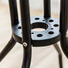 Round/Square Garden Patio Coffee Bistro Table Glass Outdoor Summer Parasol Hole