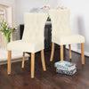 2/4 x Dining Chairs PU Leather Padded Living Room Restaurant Kitchen Home Chairs