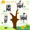 Costway Portable Baby Playard 3-in-1 Convertible Playpen w/Bassinet Bed