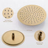 Brass Round Bathroom Rainfall Shower System Mixer Valve Set Bathtub Faucet Taps