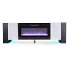 TV Stand Unit Cabinet for TVs up to 90 Inches With LED Insert Electric Fireplace