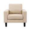 Modern L-Shaped Corner Sofa 2 3 Seater Armchair Couch With Footstool