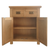 Oak Mini Sideboard Cupboard – Oakcroft Rustic Small Storage Unit Assembled