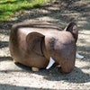 Elephant Animal Shaped Footstool Padded Foot Rest Soft Pouffe Ottoman Cushion