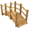 Woodside Wooden Decorative Garden Bridge Ornament for Ponds/Streams/Borders 1.2m