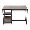 Kitchen Island Counter Top Breakfast Bar Dining Table Along 5-Tier Storage Rack