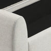 Upholstered Linen Bed End Bench Ottoman Storage Stool Padded Hallway Window Seat