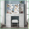 Hollywood Vanity Dressing Table Set with LED Lighted Mirror Makeup Dresser Desk