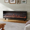12 colour LED Fireplace Media Wall Fire Wall Mounted Standing Electric Heater