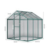4x6/6x6/8x6/10x6FT Walk-In Greenhouse Aluminium Frame / Polycarb Panel Silver
