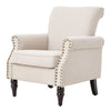 Fireside Armchair Wing Back Upholstered Queen Anne Chair Bedroom Lounge Sofa NEW