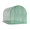 Round Top Polytunnel Walk-in Garden Greenhouse Tent Zip Door Windows Steel Frame
