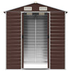 Vopese Garden Shed Brown 191x130x198 Galvanised Steel, Storage Shed Metal R4G8