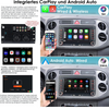 7" Android Apple Carplay Car GPS Stereo Radio For VW Golf MK5 Polo Passat Jetta