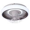 LED Ceiling Fan Light Dimmable Living Room 20 inch Lamp Pendant Smart Control