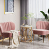 Tribesigns Modern Round End Table with Thick Faux Marble Top, 20“ Side Table