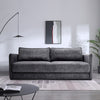 Modern 3 Seaters Sofabed Recliner Grey Sofa Bed Double Sleeper Couch Settee Bed