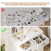 LED Light Dressing Table with 2 Drawers and 4 Open Shelves Vanity Table