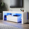 High Gloss White 140cm TV Stand Cabinet Unit Drawer Sideboard with LED Lights