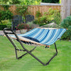 Hammock Stand Only Heavy Duty 150kg Steel Frame Hanging Hooks Indoor Outdoor
