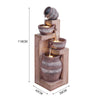 Garden Solar/Electric Water Feature LED Fountain Out/Indoor Resin Ornament Light