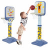 Basketball Hoop Soccer Set, 3-in-1 Kids Basketball Stand Sports Activity Center