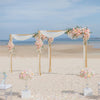 Set of 2 Wooden Wedding Arch Stand Backdrop Flower Balloon Frame Party