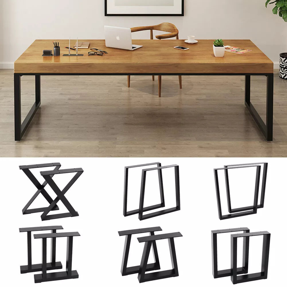 Industrial Metal Table Legs Dining Bench Coffee Desk Furniture Stand X Frame