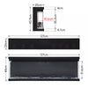 Electric 3 Sided Media Fire 40/50/60in Standing Insert LED Fireplace Panoramic