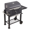 Outdoor Jr Smoker Barbecue Charcoal Portable BBQ Grill Camping Garden w/ Wheels