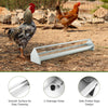 Heavy-Duty Galvanized Steel Chicken Feeding Trough Metal Chicken Feeder