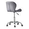Cushioned Computer Desk Office Chair Chrome Legs Lift Swivel Adjustable Height