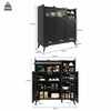 Sideboard Storage Cabinet Cupboard Buffet with Glass Door Dining Room Furniture