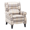 Lattice Accent Chair Recliner Armchair Padded Lounge Reclining Couch & Footrest
